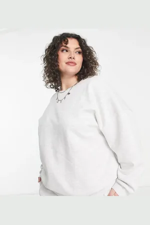 ASOS ASOS DESIGN Curve oversized sweatshirt in ice marl