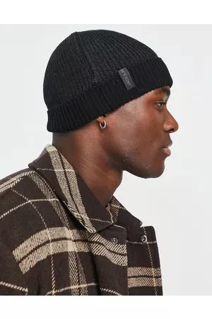 JACK & JONES Ribbed beanie in twisted yarn in
