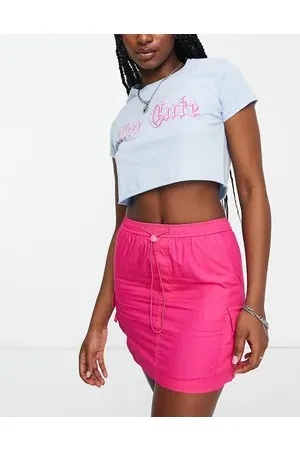 Tammy Girl Y2K cami crop top with lace detail in pink ombre