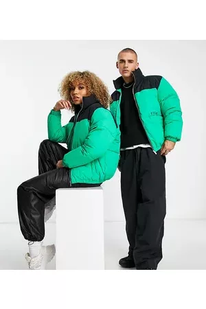 Fila Colour blocked puffer with logo in