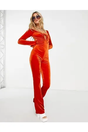 Orange romper outlet womens