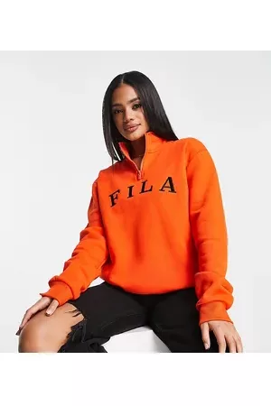 Fila Half zip varisty fleece in orange