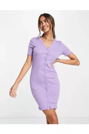 Noisy May Mini button up dress in