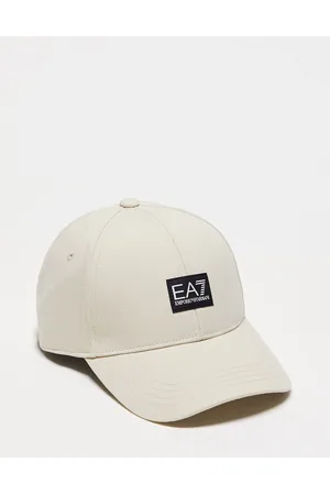 EA7 Armani logo baseball cap in beige