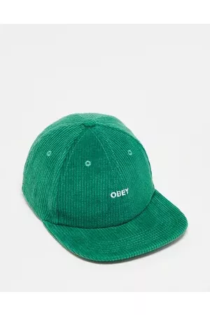 Obey Bold cord six panel strapback cap in