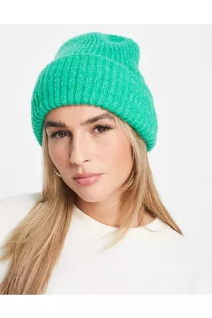 New Look Chunky turn up beanie in bright