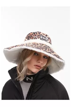 Topshop Women Hats - Ski borg bucket hat in leopard