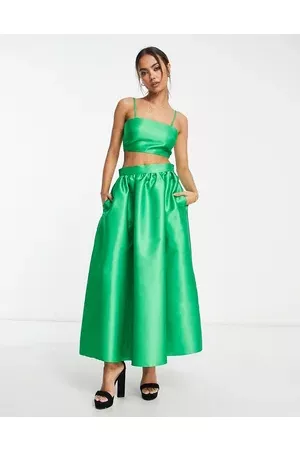River Island A-line midi skirt in