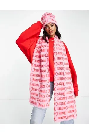 Juicy Couture Knitted monogram scarf in