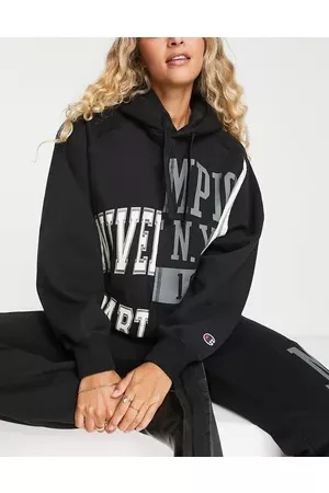 Champion Women Sweatshirts - New York splice logo sweatshirt in
