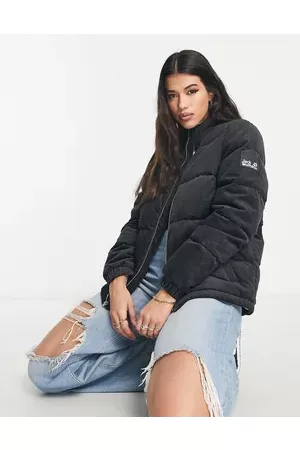 Jack Wolfskin Women Jackets - Corduroy down puffer jacket in