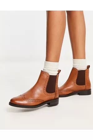 Dune London brogue detail chelsea boot in