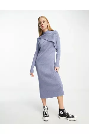 Object Women Casual Dresses - Knitted midi dress in