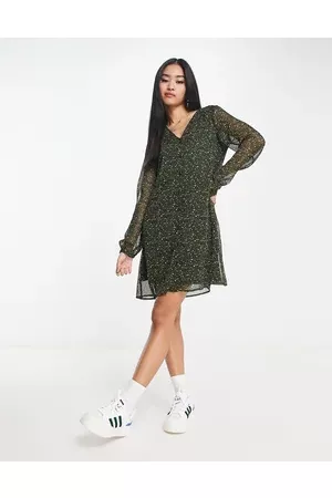 ONLY Women Casual Dresses - Riley v-neck mini floral print dress in