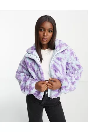 Pimkie Women Jackets - Oversized sherpa jacket in houndstooth print