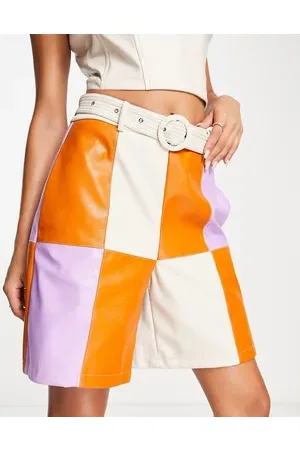Amy Lynn High waisted belted PU short in