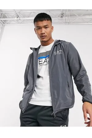 EA7 Armani Core ID hooded logo jacket in