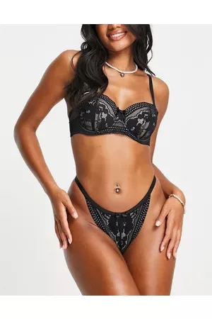 Hunkemöller Kelly lace tanga side string thong in