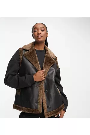 Urban Code Urbancode Tall faux shearling gilet in