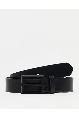 ASOS Smart faux leather belt with matte buckle in