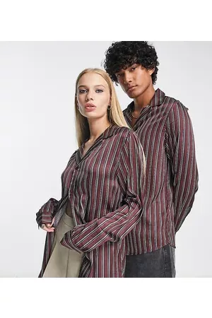 Reclaimed Unisex shirt in stripe