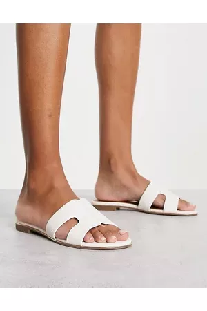 Dune London loopy slip on flat sandals in