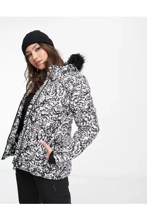 Dare 2B Women Ski Suits - Glamorize III ski jacket in monochrome leopard print