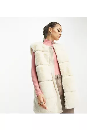 Urban Code Faux shaggy fur jacket in cream