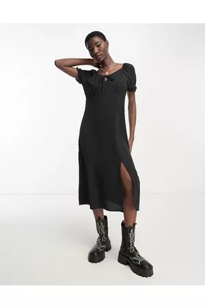 ONLY Puff sleeve milkmaid maxi dress in