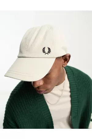 Fred Perry Pique baseball cap in beige
