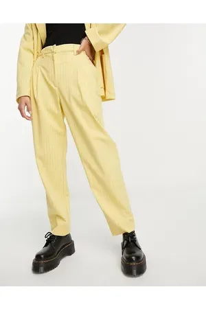 Monki Co-ord tapered trousers in pinstripe