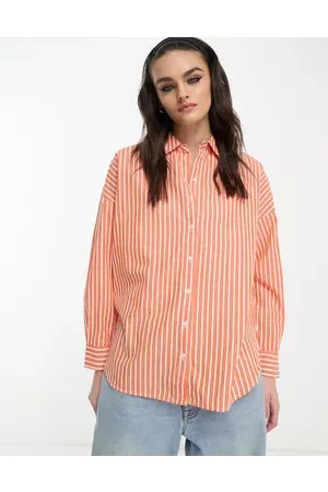 SELECTED Femme stripe oversized shirt in