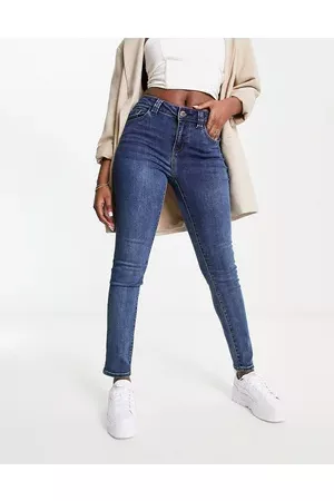Morgan Women Skinny - Low waist skinny jean in wash