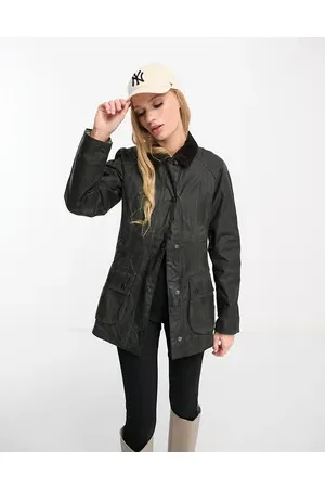 Barbour Beadnell wax jacket in sage