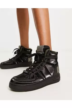 Replay High top trainers in black