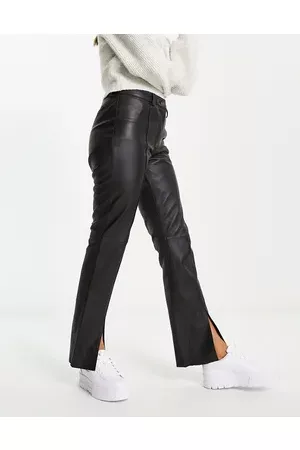 Urban Code Women Leggings - Real leather split front trouser in
