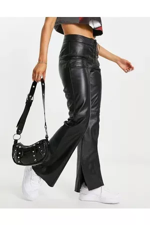 Urban Code Real leather lace up trouser in