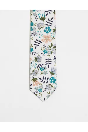 Gianni Feraud Tie in white and floral