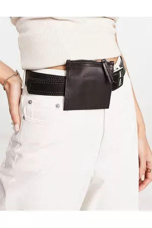 Bolongaro Leather purse belt in