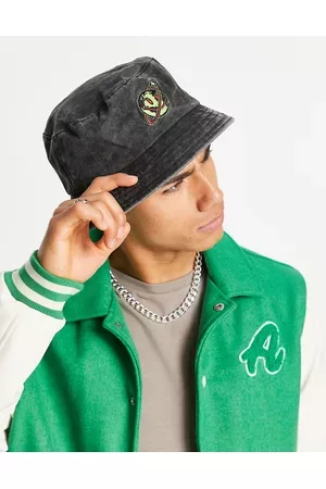 ASOS Men Hats - Bucket hat in washed with smile