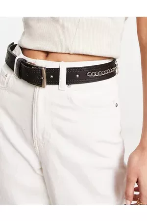 Bolongaro Women Belts - Leather chain detail belt in