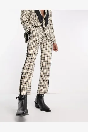 Sister Jane Unisex trouser co-ord in beige check
