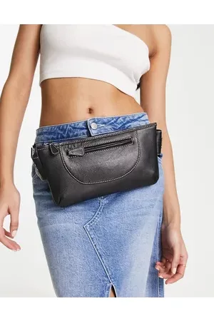 Bolongaro Women Bags - Contrast stitch leather bum bag in