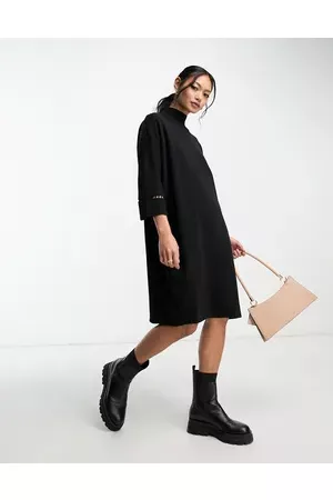 French Connection Ozart high neck jumper dress in
