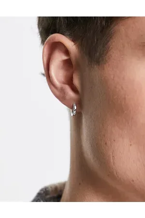 ASOS 9mm hoop earrings in real plate