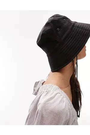 Topshop Women Hats - Canvas bucket hat with toggle in