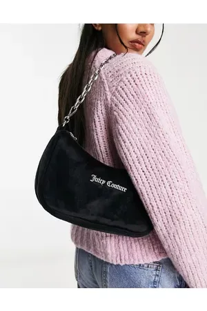 Juicy Couture Velour shoulder bag with chain in