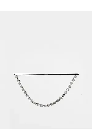 ASOS Headbands - Elastic headband with crystal detail in tone