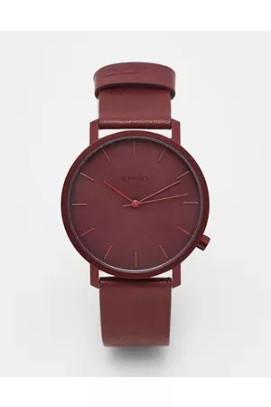 Komono Watches - Lewis mono watch in burgundy
