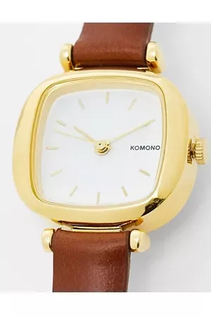 Komono Moneypenney watch in tan gold